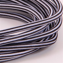 B/W Stripe textile cable